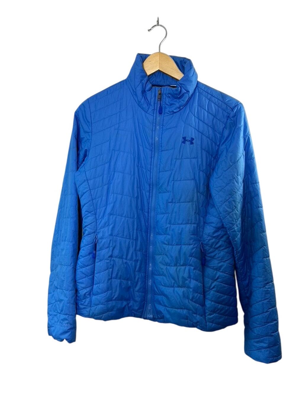 Under Armour COLDGEAR Light Blue Full-Zip Lightweight Puffer Jacket Size Small